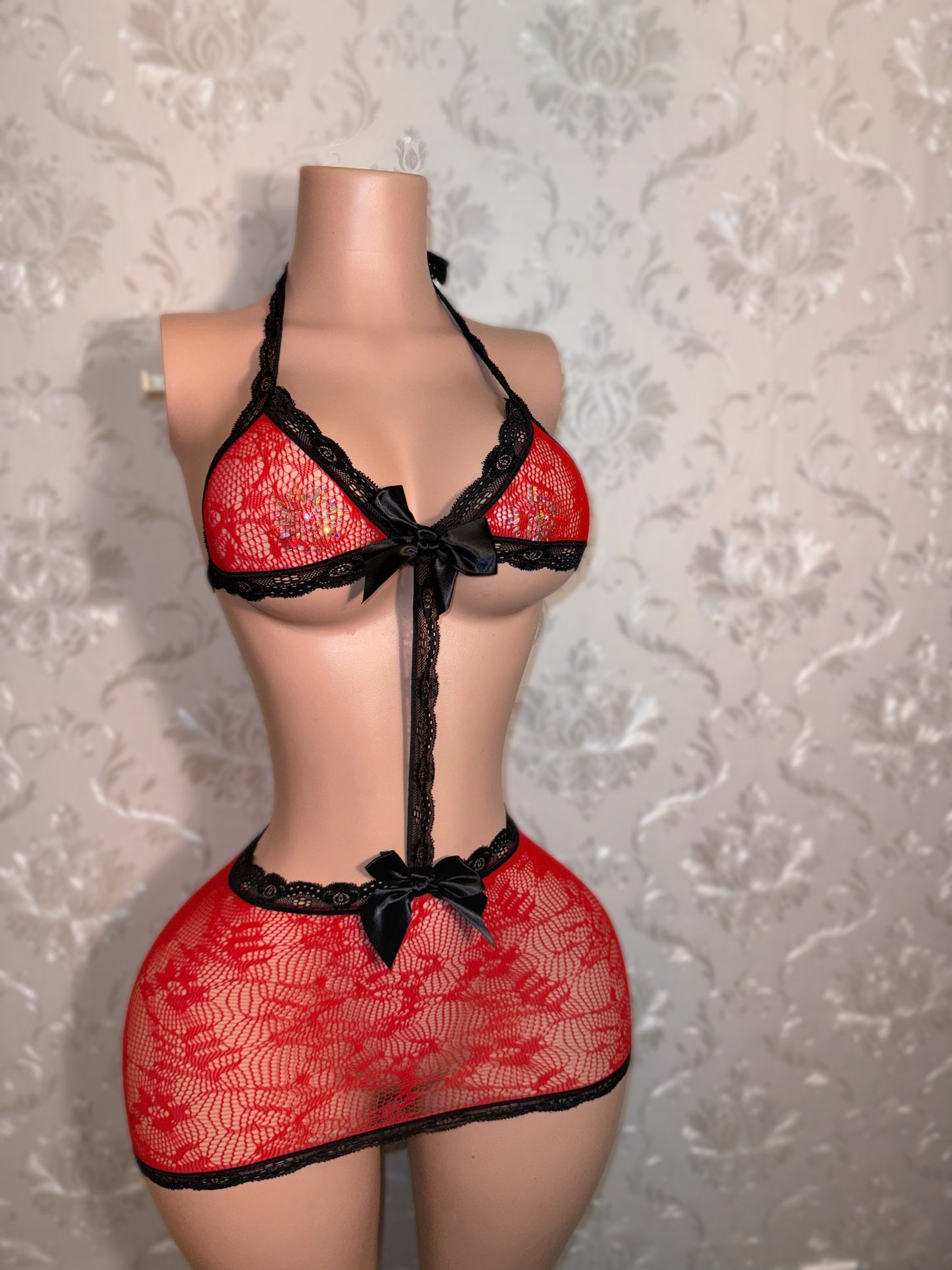 Princess of Hearts Lace Dress Fits XS-M