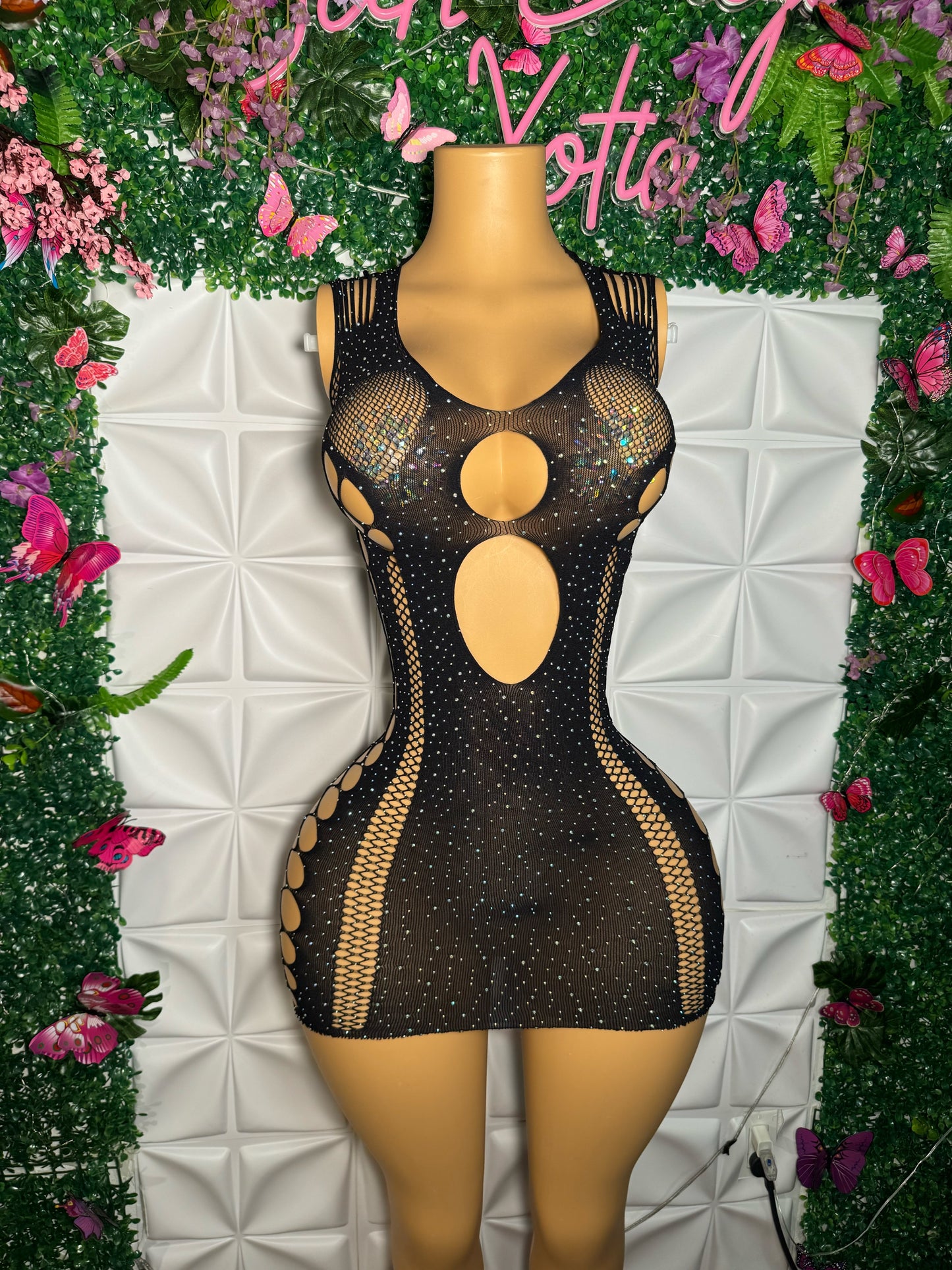 Tracie Dress Diamond And Plain Fits XS-XL