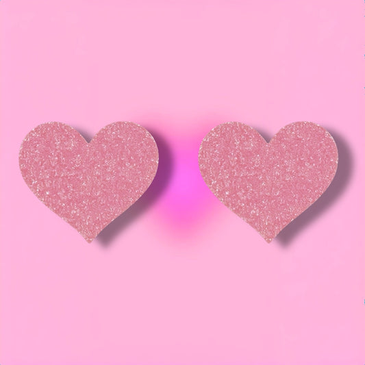 Glitter Pasties Baby Pink Heart