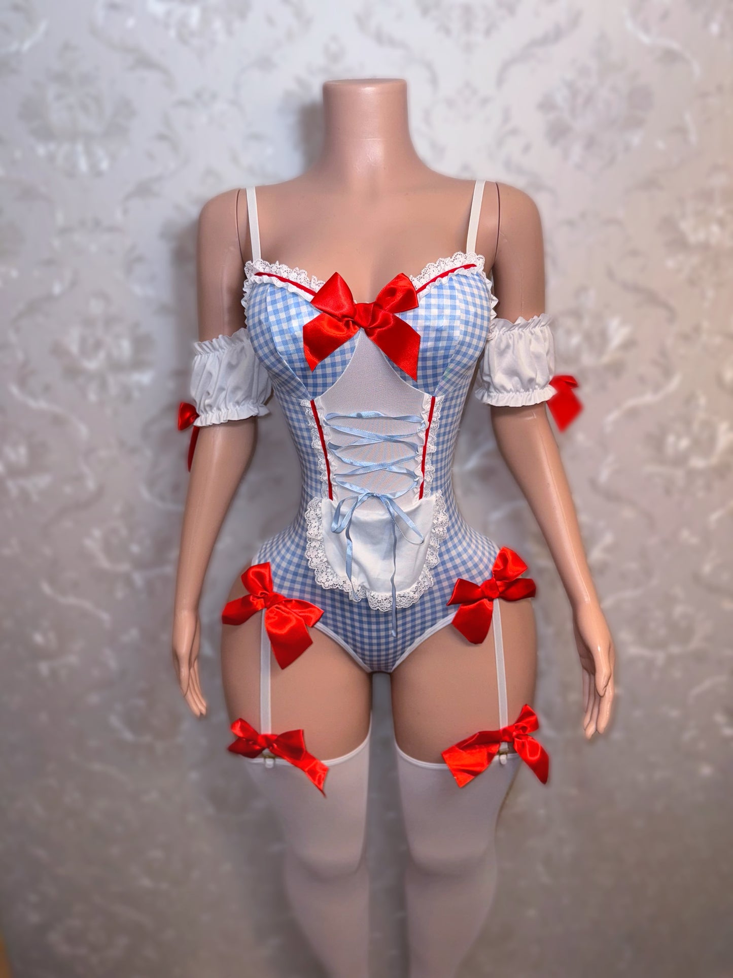 Dorothy Costume 4 Piece Set Includes Headband