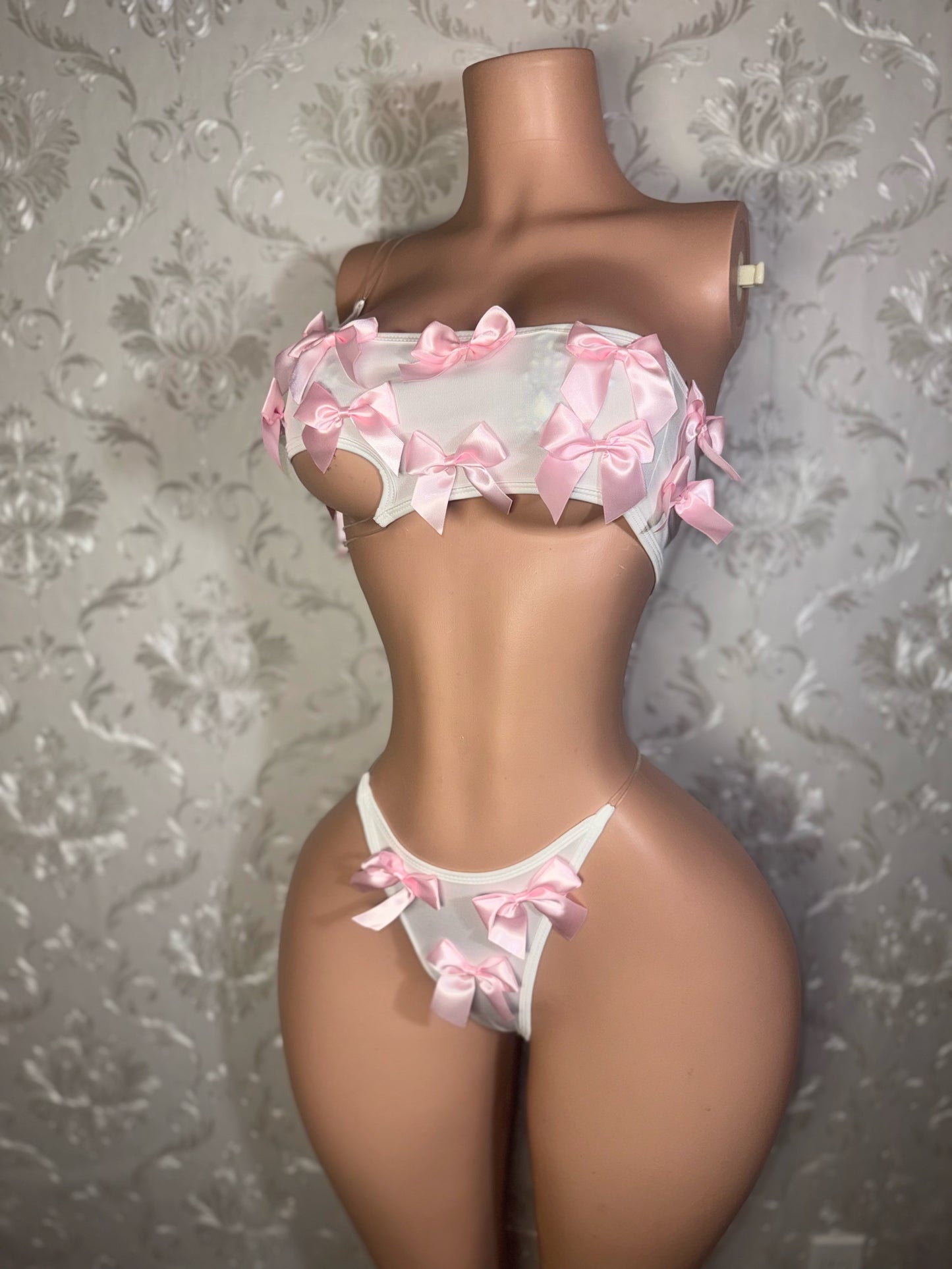 Mylk Asymmetrical 2 Piece Set with Bows