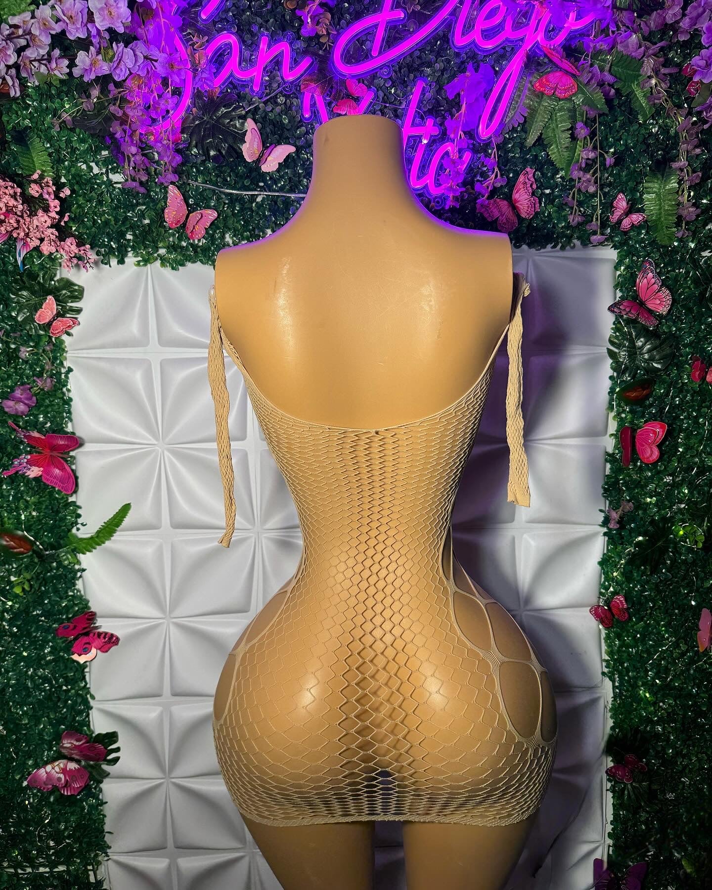 Teyana Fishnet Dress Or Romper Fits XS-L