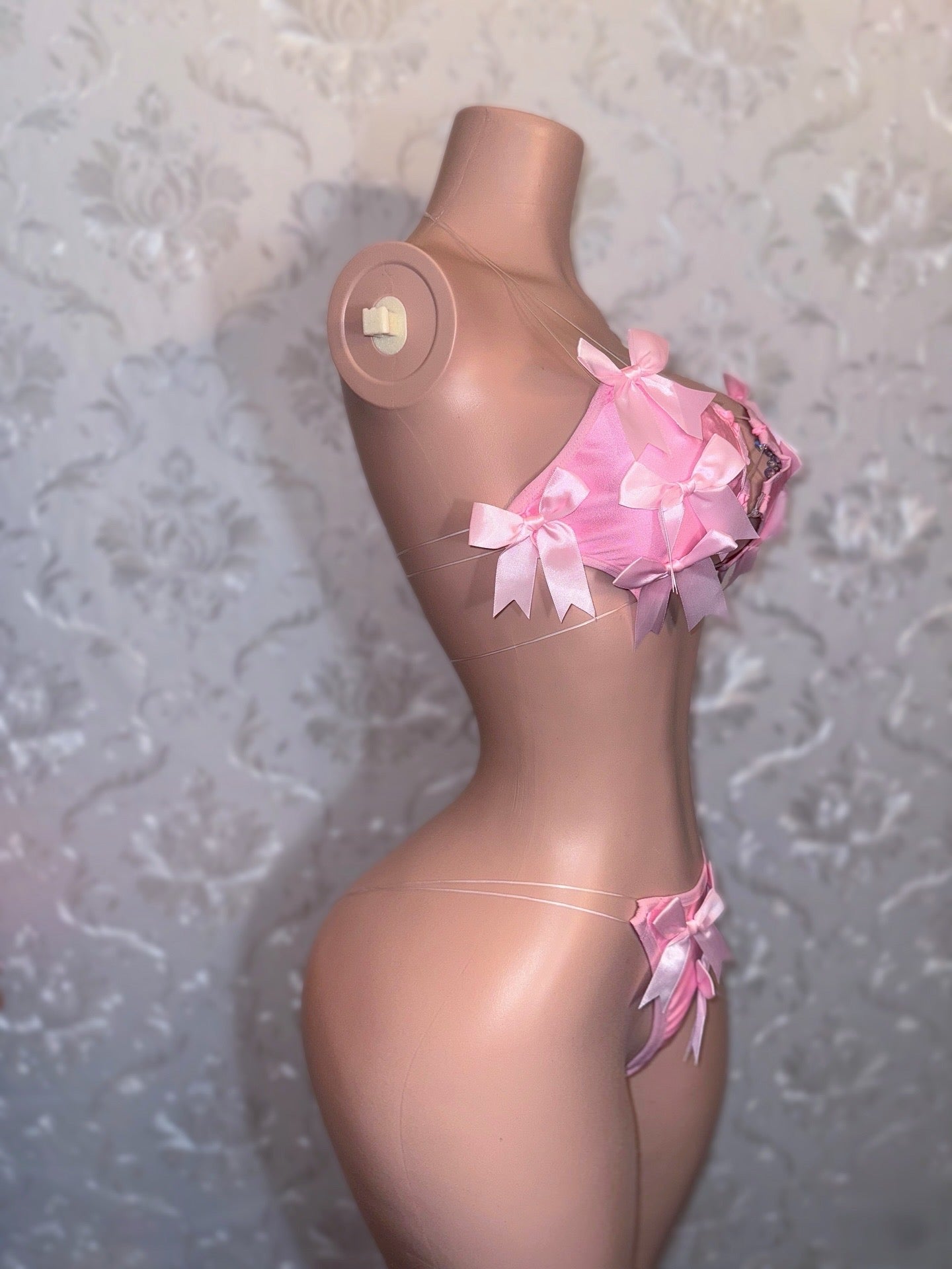 Lil Ho Peep 2 Extra Bows 2 Piece Bikini Set