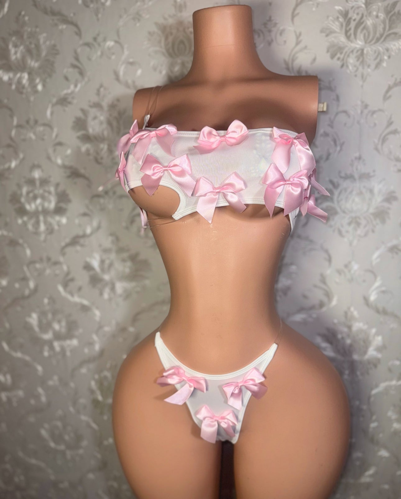 Mylk Asymmetrical 2 Piece Set with Bows
