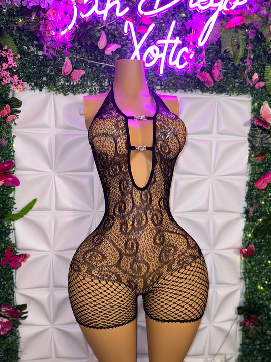 Babydoll Charm Romper Lace Romper and Jumpsuit with Charms Fits XS-L