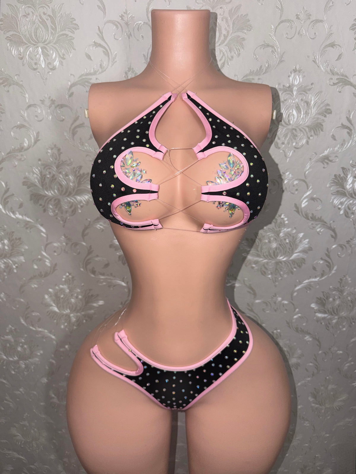 Mamacita Bikini With Lex Fishnet 4 Piece Set
