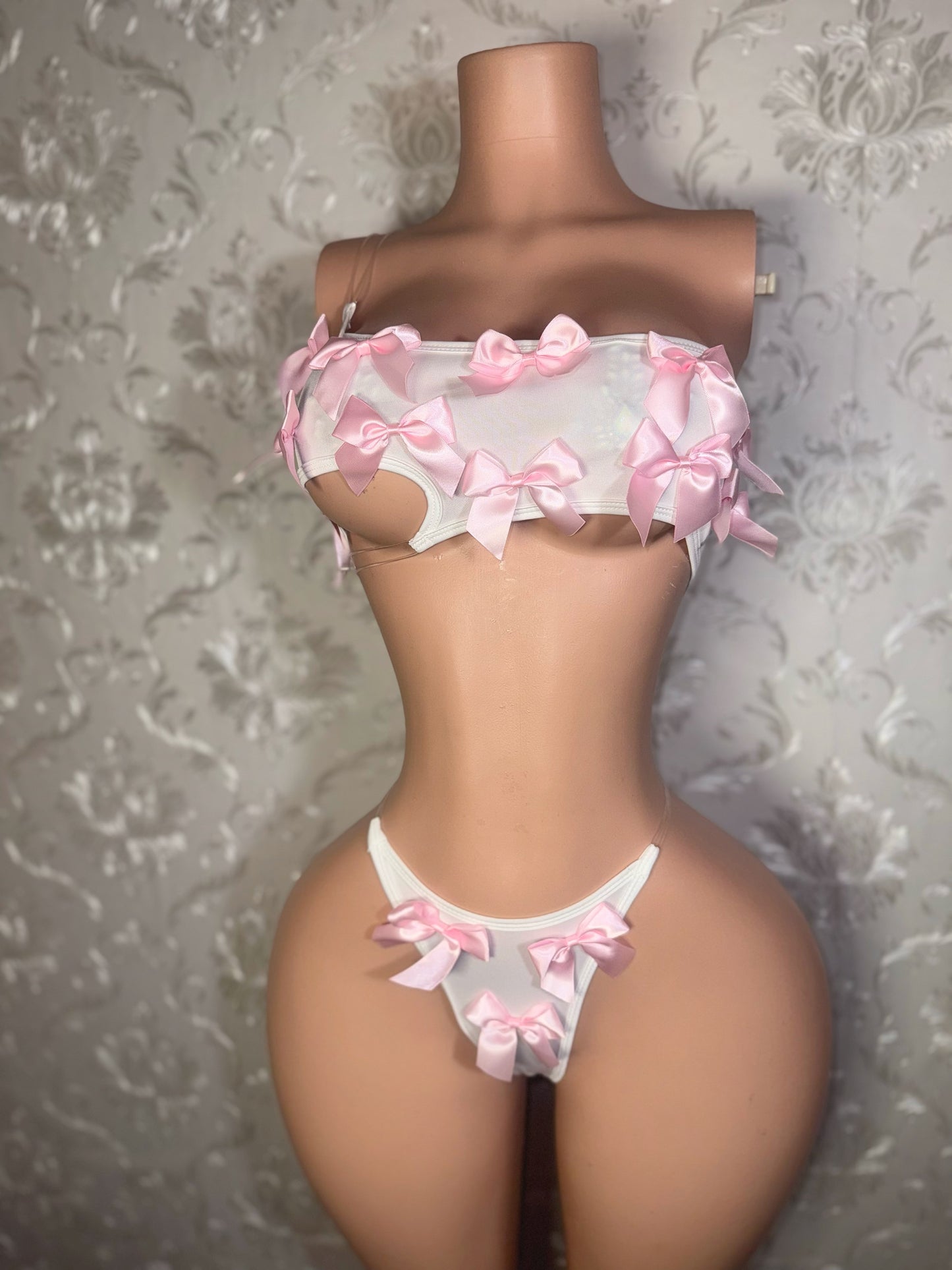 Mylk Asymmetrical 2 Piece Set with Bows