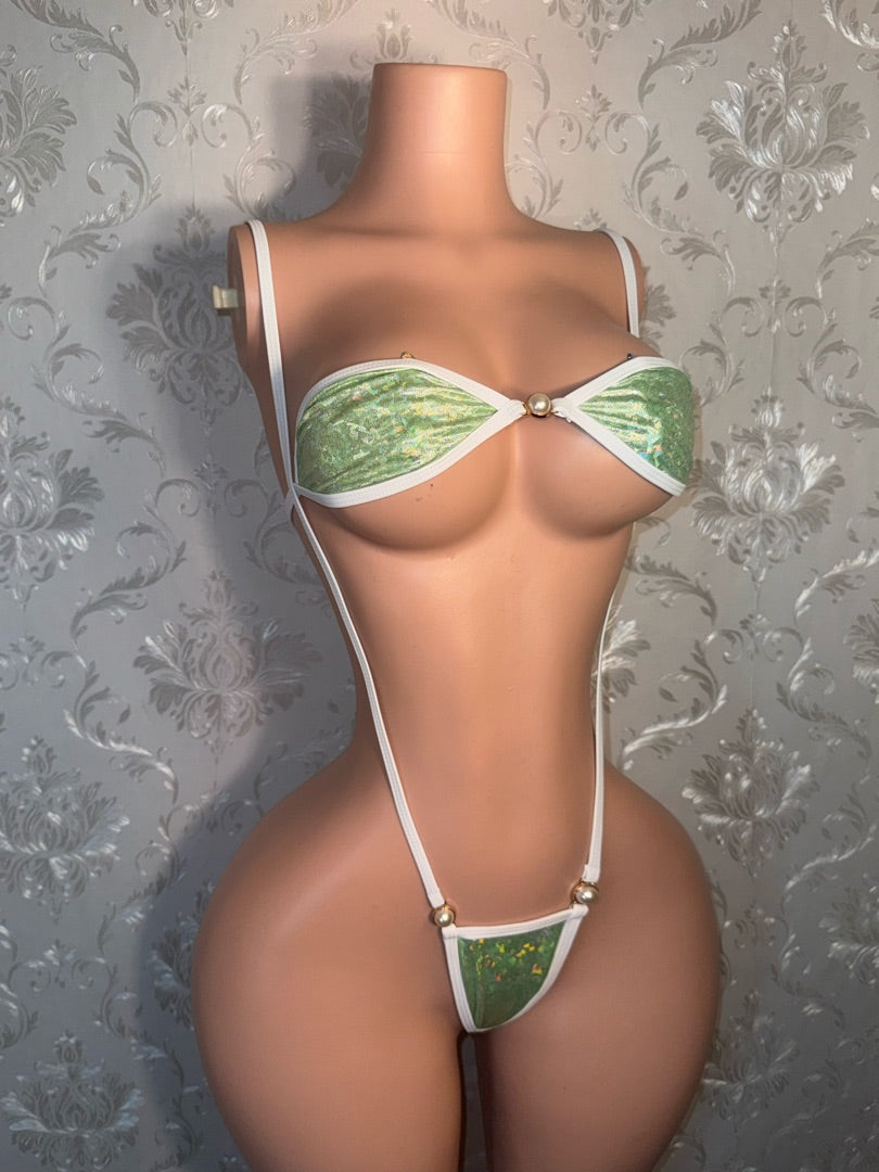 Yailin x SD Xotic Swim Slingshot Bandeau Bikini