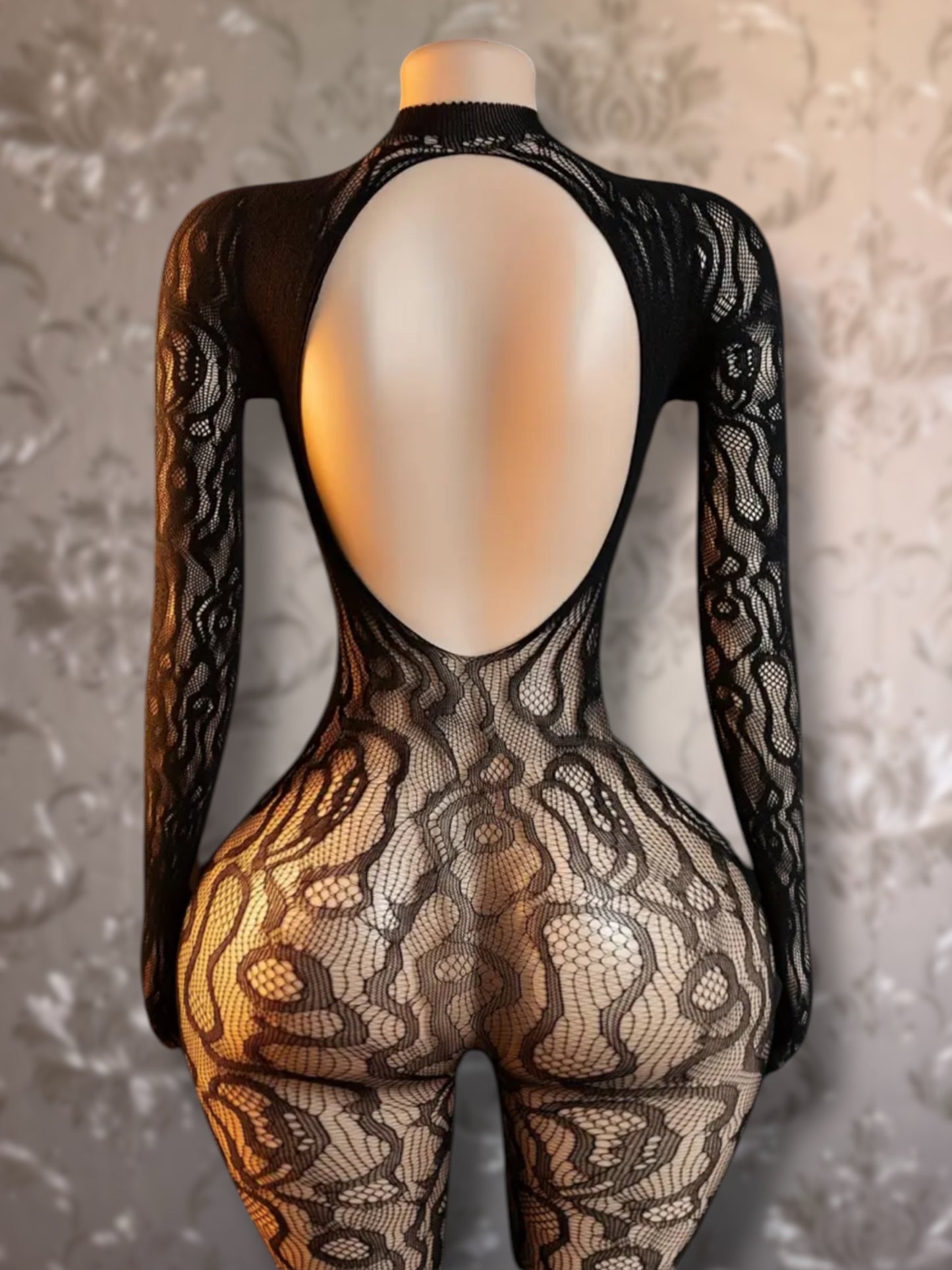 Queen of the Amazon Fishnet Bodystocking Fits XS-L