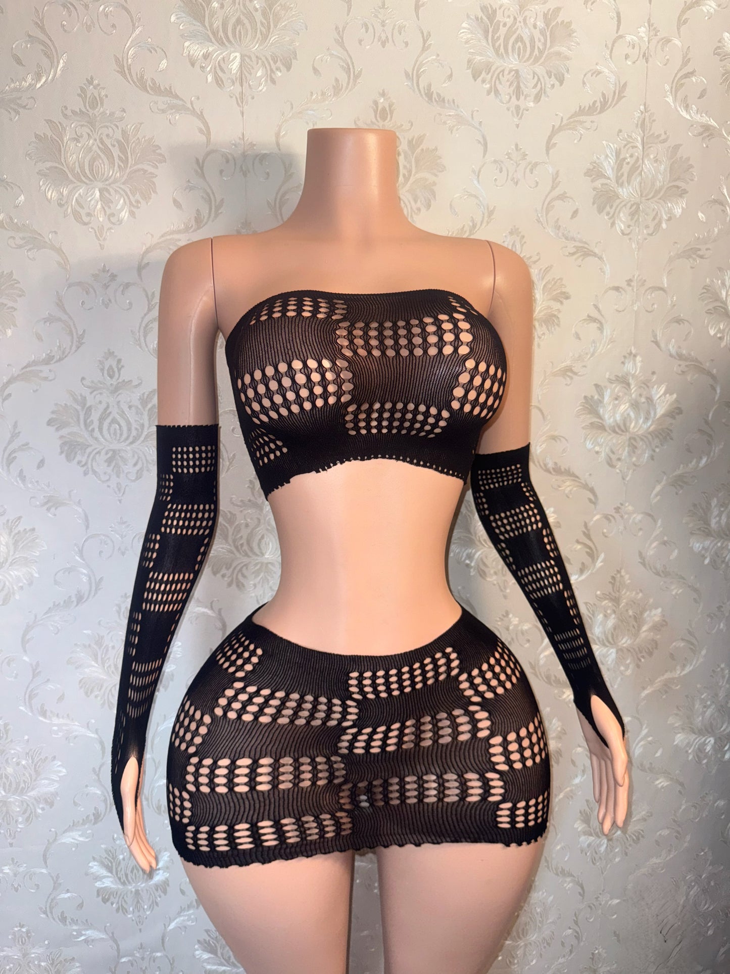 Passenger Princess Checkered Bandeau Skirt Set Fits XS-L