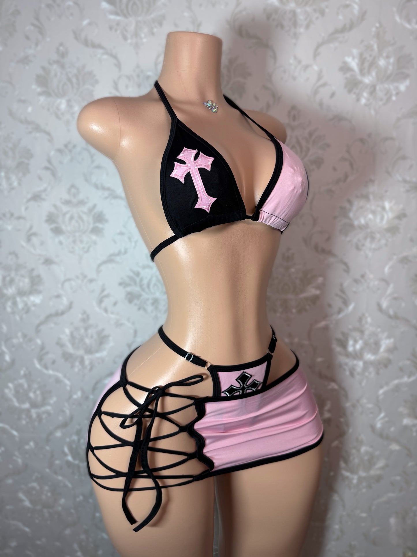 Alabama Barker 3 Piece Mini Skirt Set