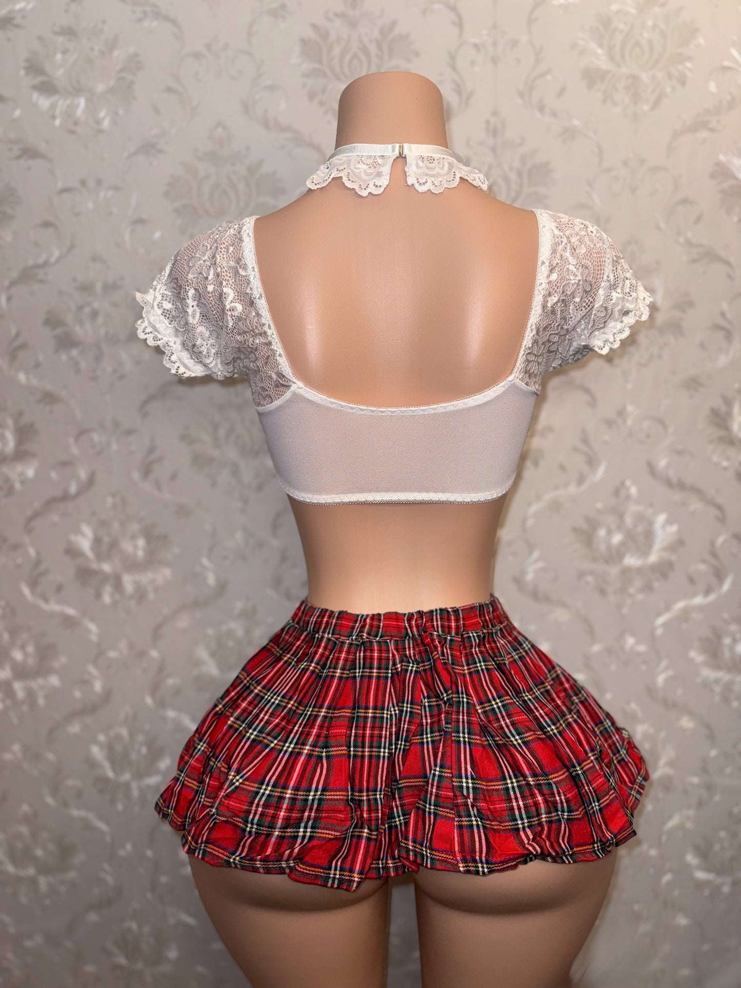 Teacher’s Pet 4 Piece School Girl Costume With Thong