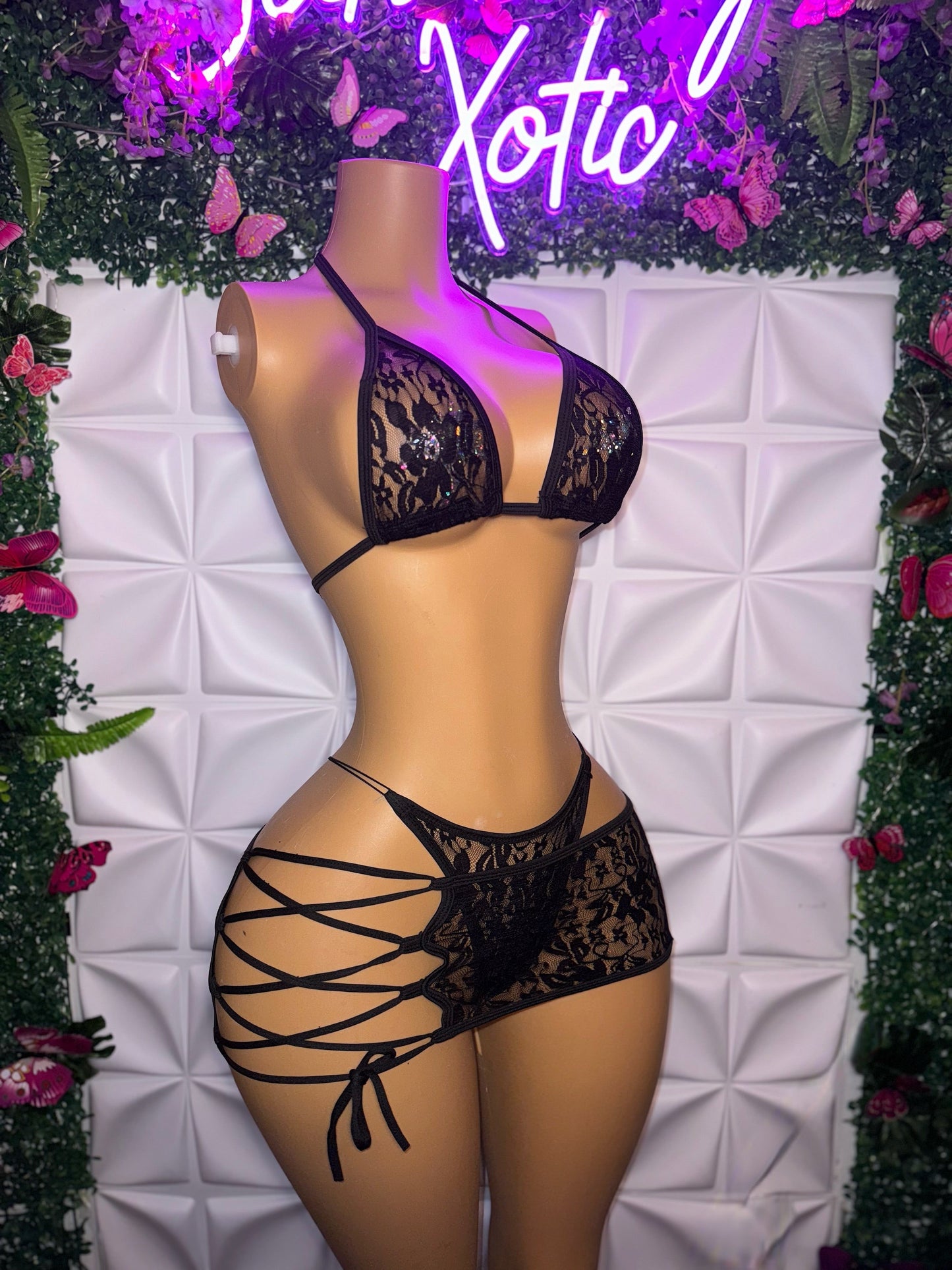 Kourtney Barker 3 Piece Bikini Side Tie Skirt Set