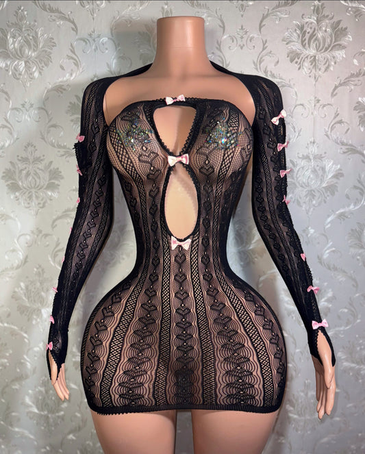 Chrome Hearts Bows 2 Piece Shawl & Romper XS-M Dress XS-L