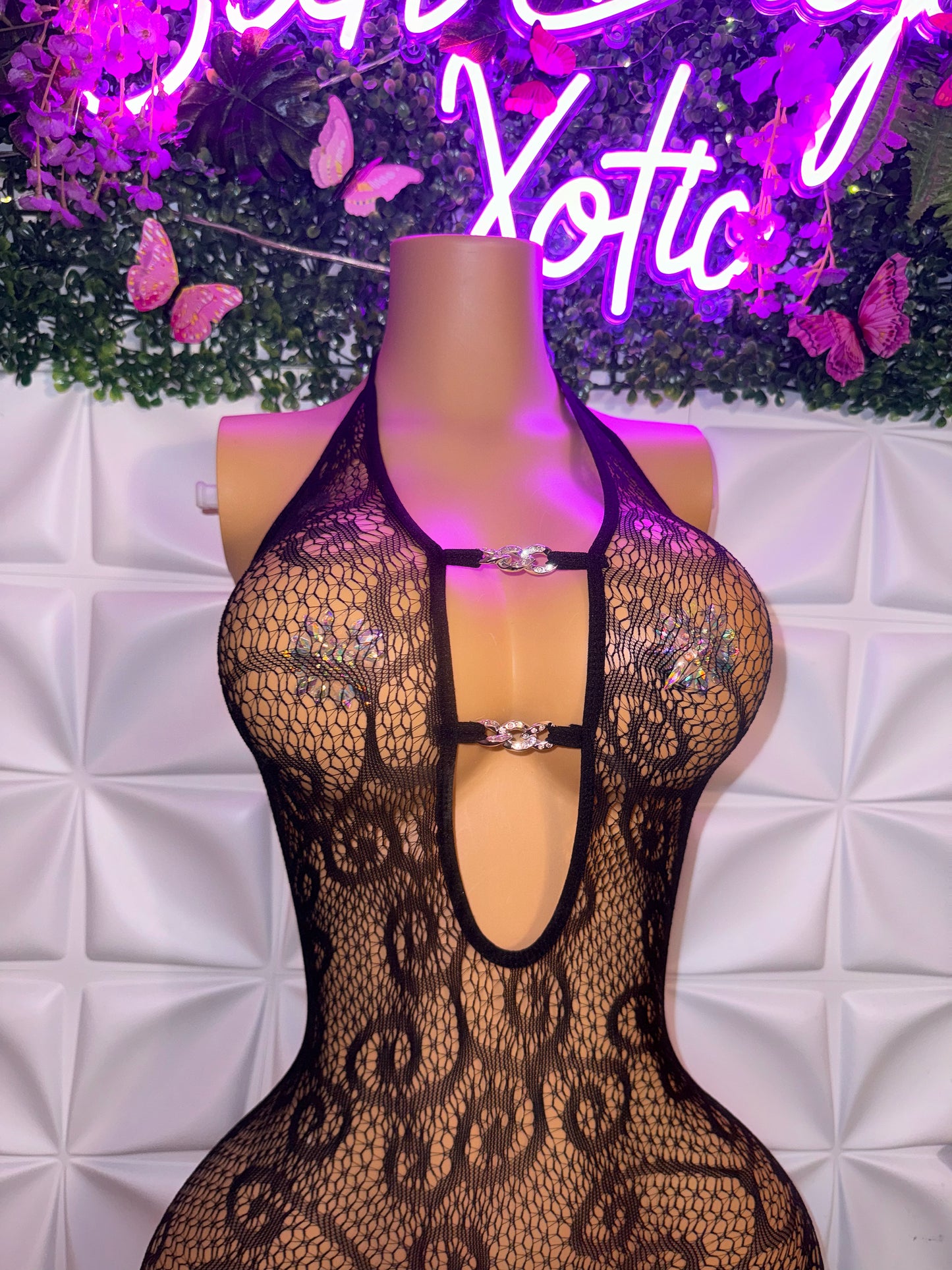 Babydoll Charm Romper — Lace Romper and Jumpsuit with Charms Fits XS-L