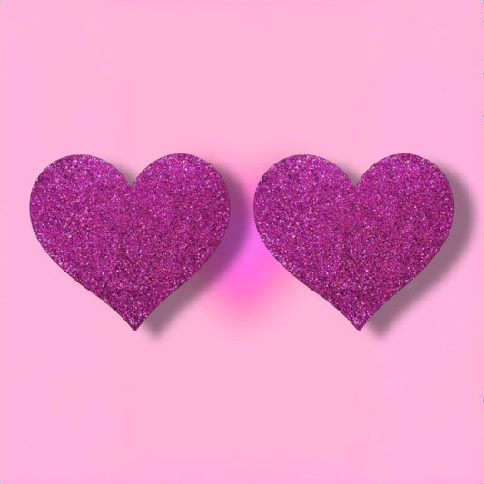 Glitter Pasties Purple Heart