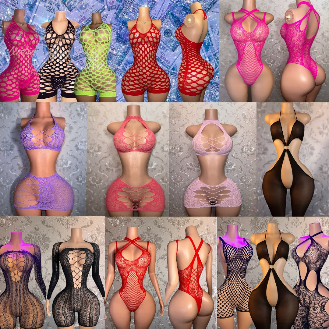 Wholesale Stripper Outfits 30-60% OFF 10 Piece Bundle, Fits XS-L (Includes any styles listed, email for custom)
