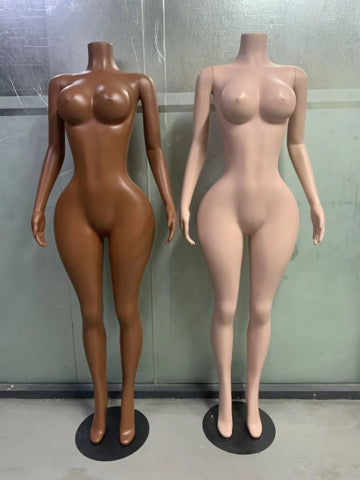 BBL Mannequin — Brown Skin Mannequin With Arms 5-9 day shipping US only.