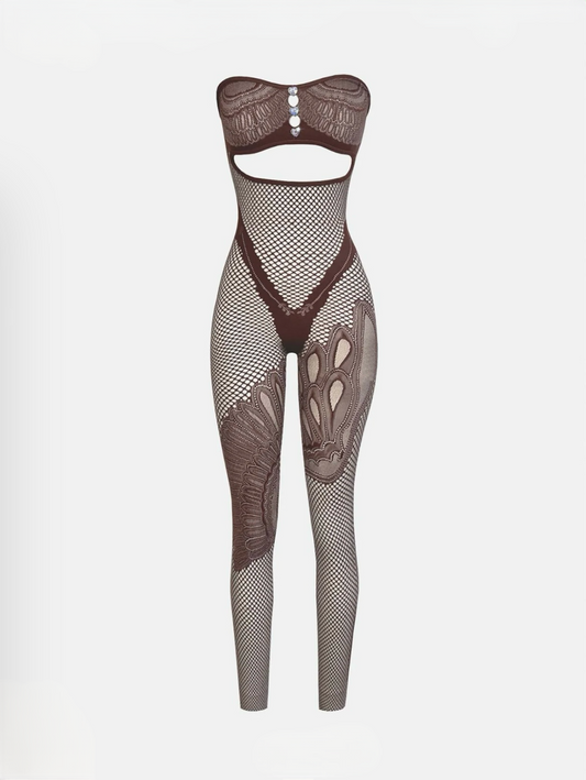 Saditty Mesh Jumpsuit Fits XS-L