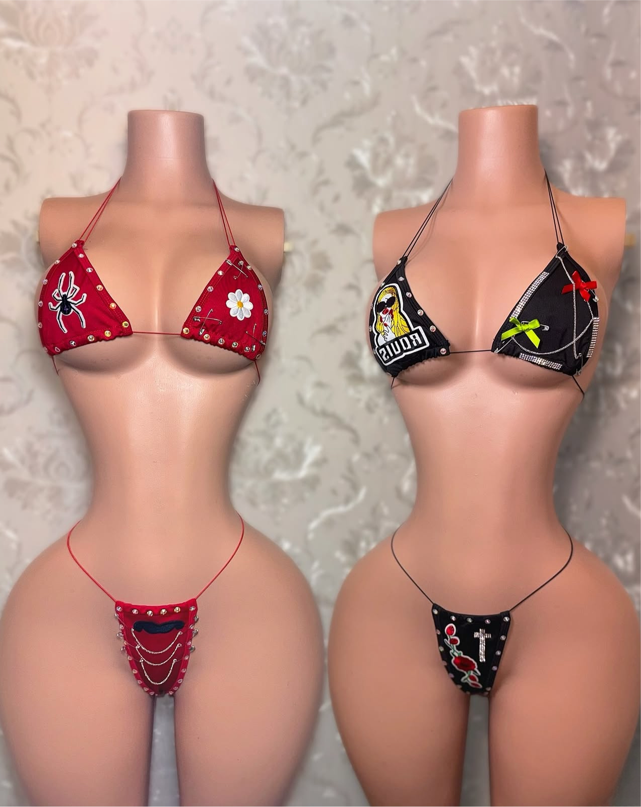 Heavy Metal Black Widow Red Bikini