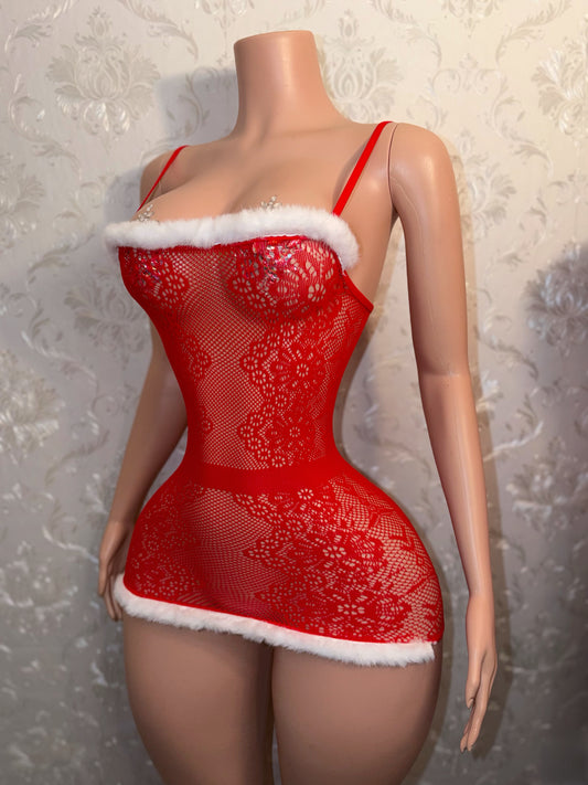 Slay Bella 3 Piece Dress and Thigh High Stockings Set Fits XS-L