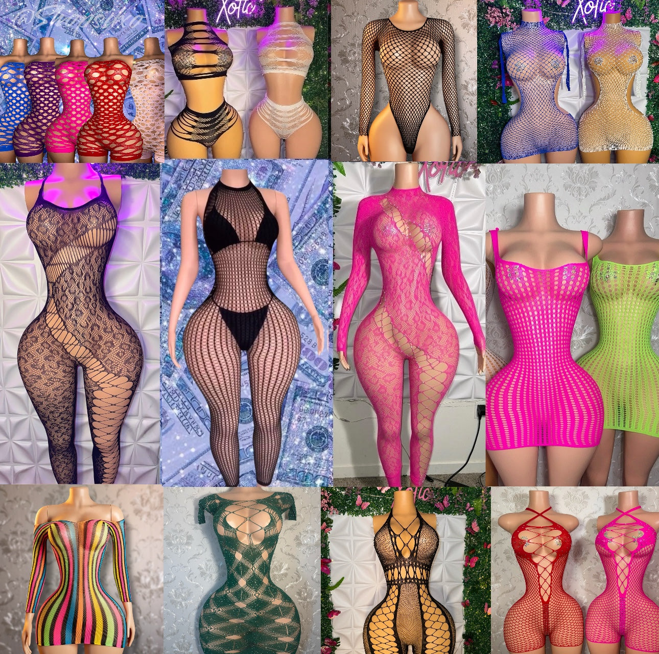 Bundle of 10 Stripper Outfits (Random or Email Before Ordering to Select)