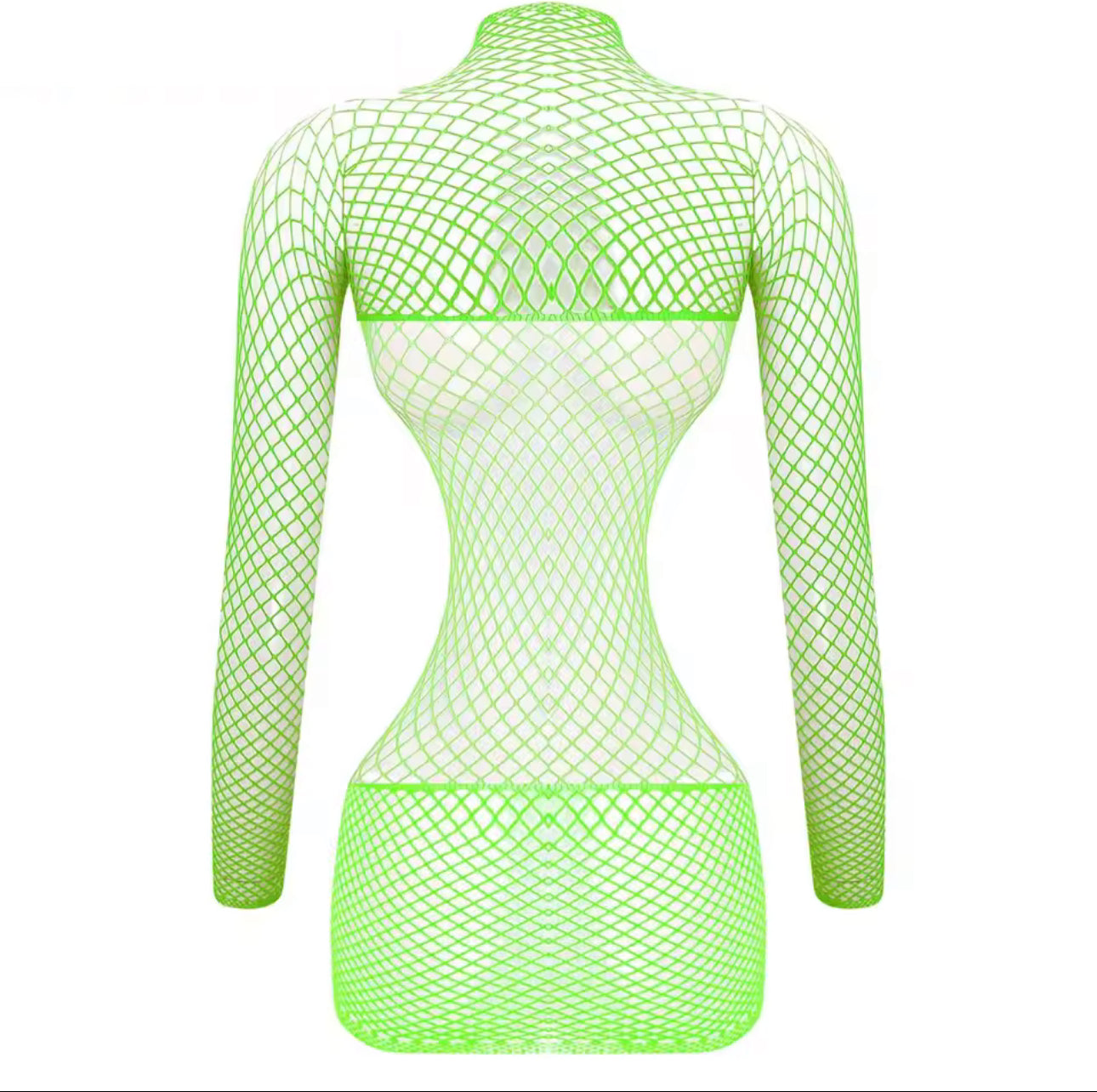 Lex Hollowed Out Sides Fishnet Dress Fits XS-L