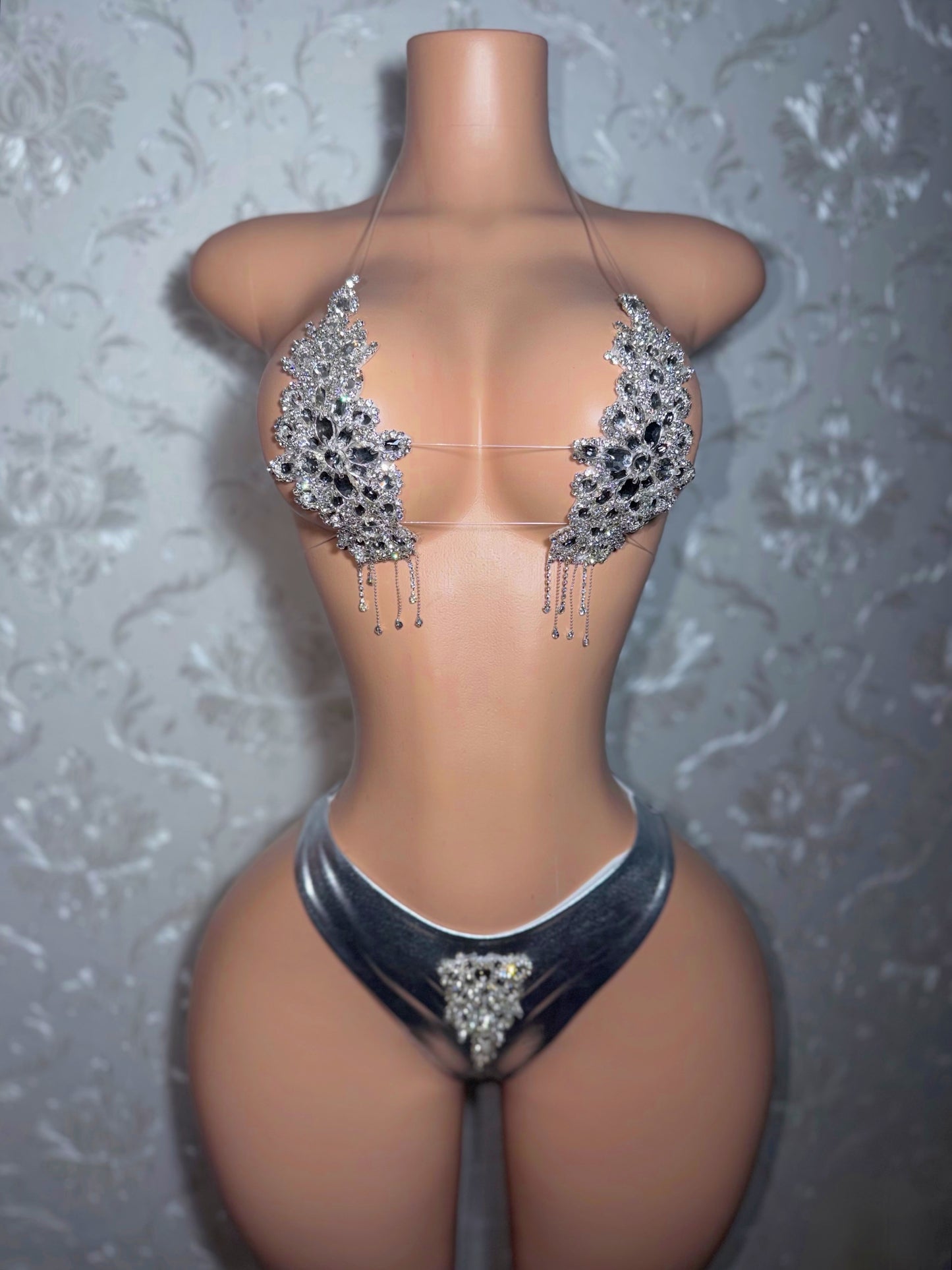 High Priestess Crystal Bikini Birthday Set With Tassels