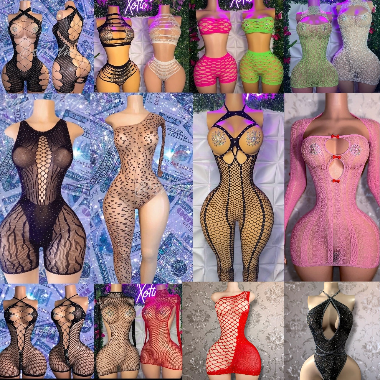 Wholesale Bundle of 10 Stripper Outfits (Random or Email Before Ordering to Select)