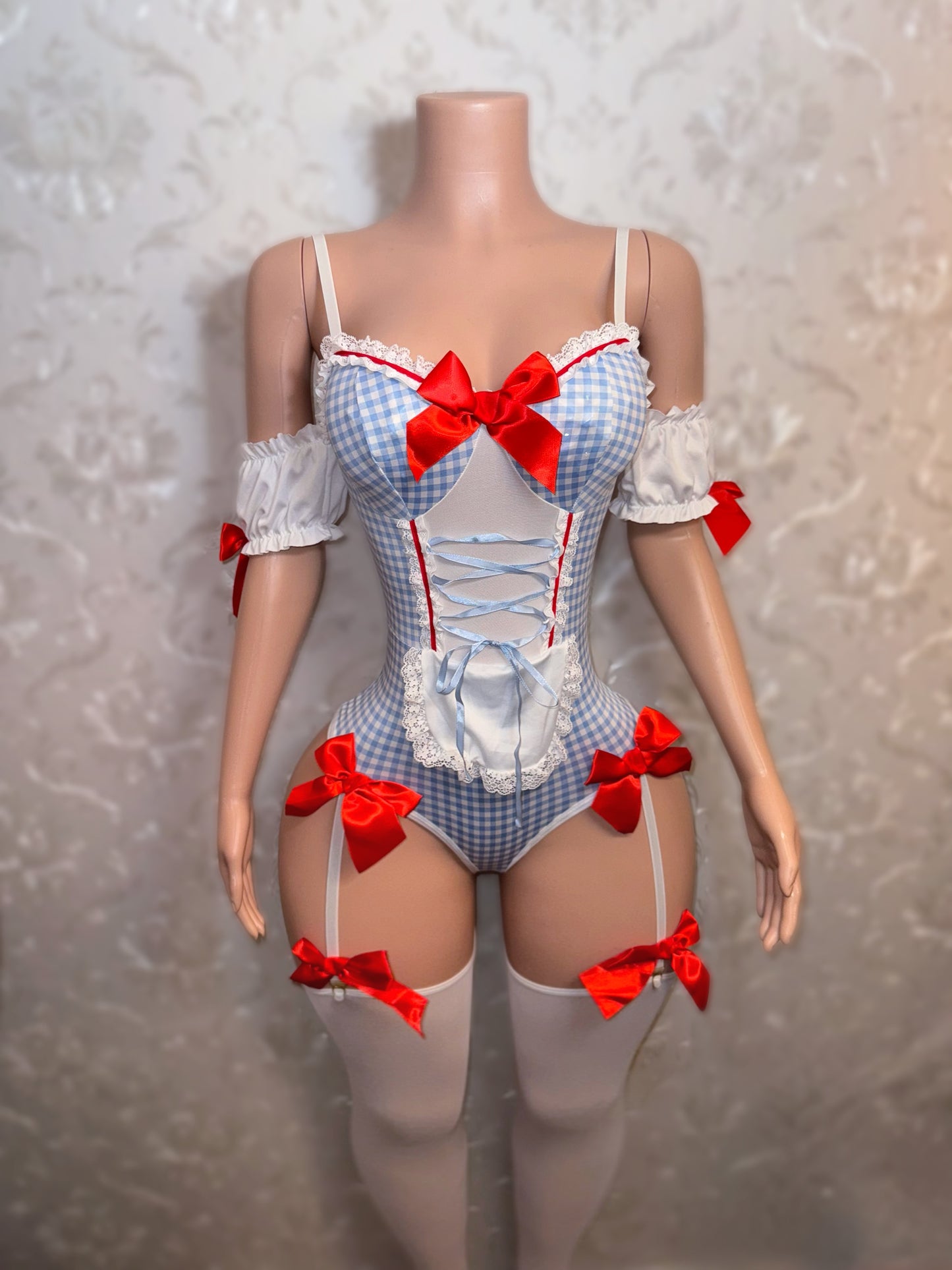 Dorothy Costume 4 Piece Set Includes Headband