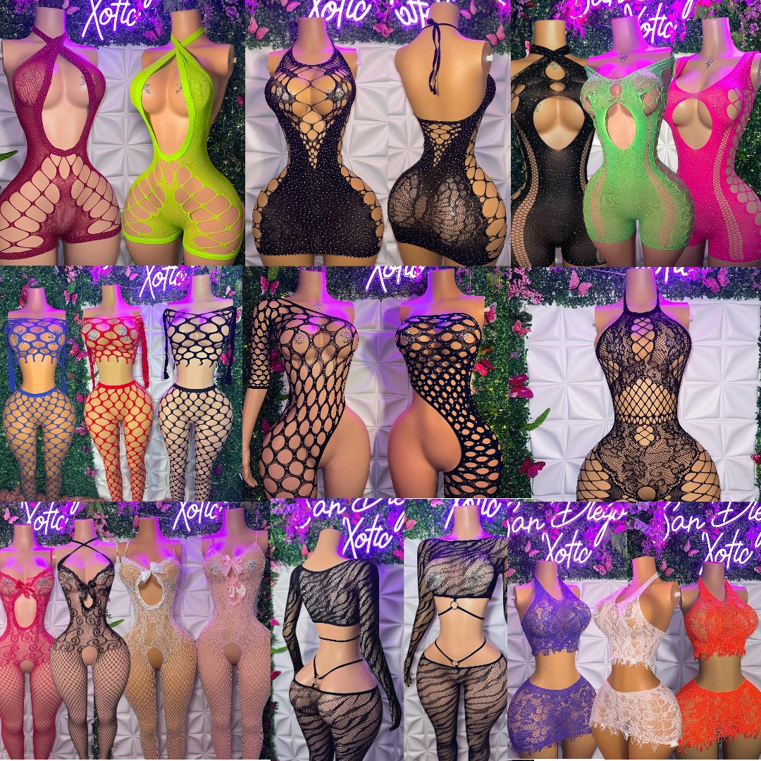 Wholesale Bundle of 10 Stripper Outfits (Random or Email Before Ordering to Select)