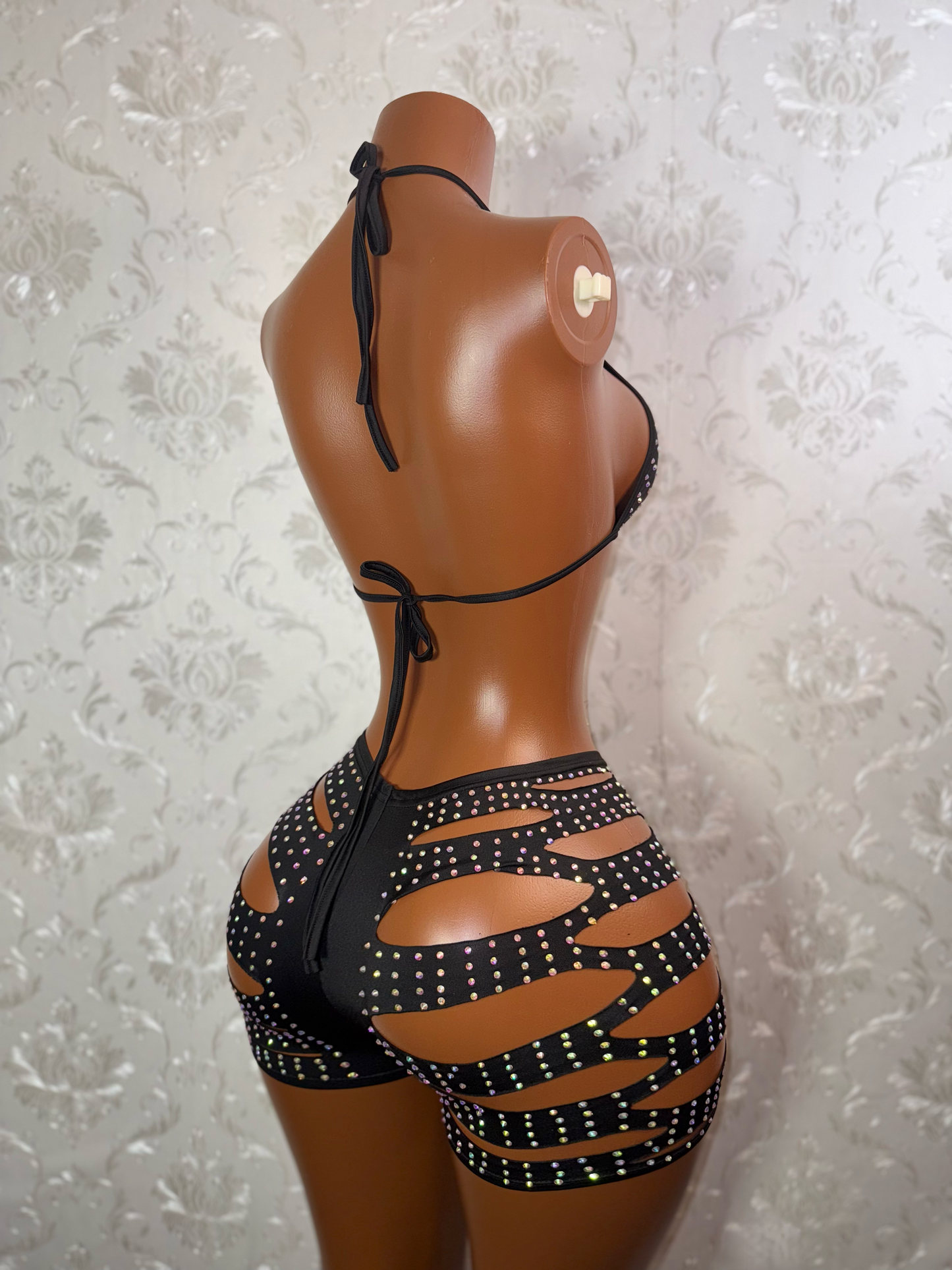 Valentina Diamond Slits Shorts Set fits S-L