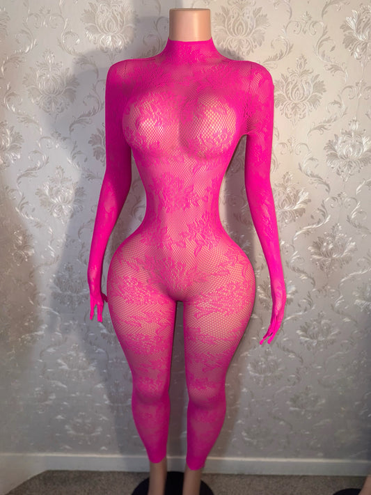 Kaliyah Lace Bodystocking Fits XS-XL
