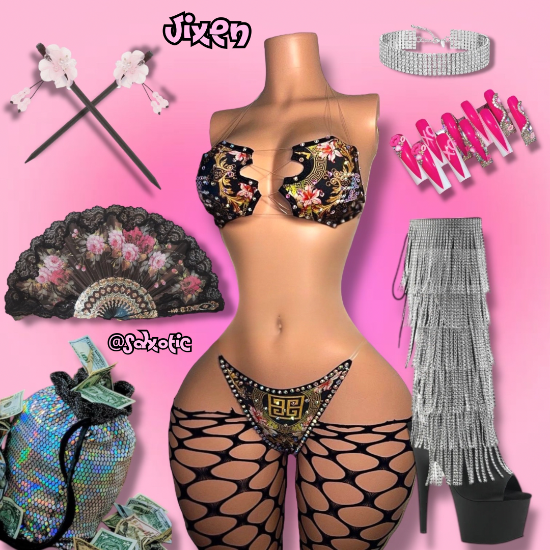 Vixen — 3 Piece Baroque Luxury Set with Cut Offs