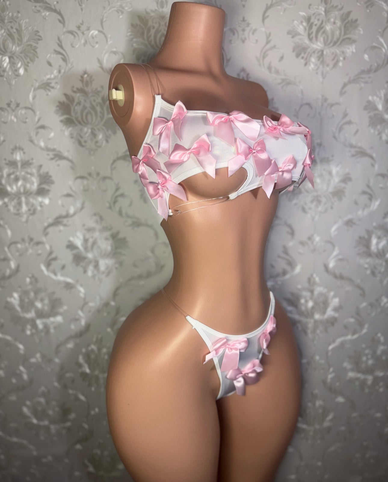 Mylk Asymmetrical 2 Piece Set with Bows