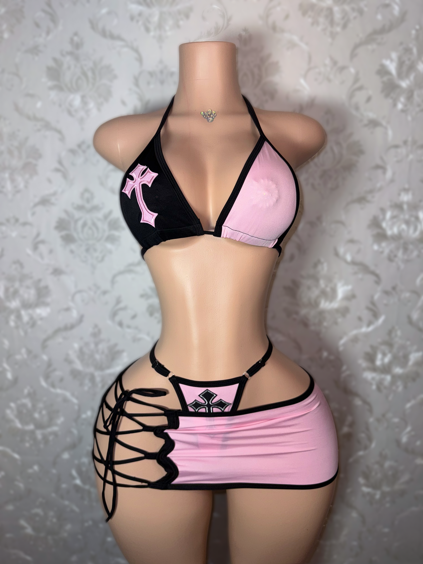 Alabama Barker 3 Piece Mini Skirt Set