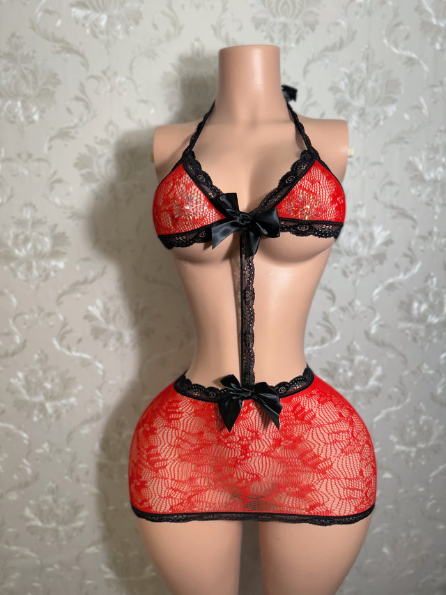 Princess of Hearts Lace Dress Fits XS-M