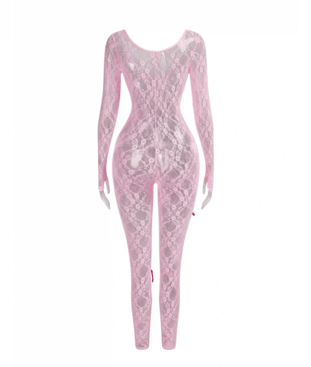 Pretty Posh Lace Jumpsuit with Bows