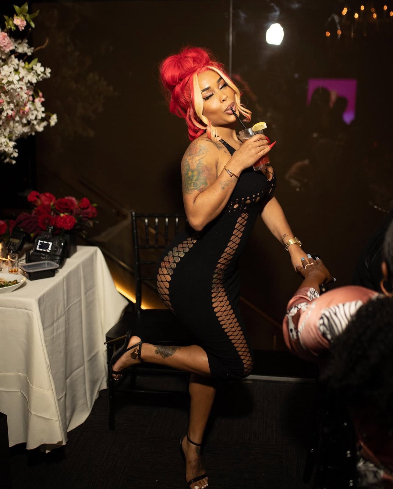 Draya — Fishnet Dress XS-XL