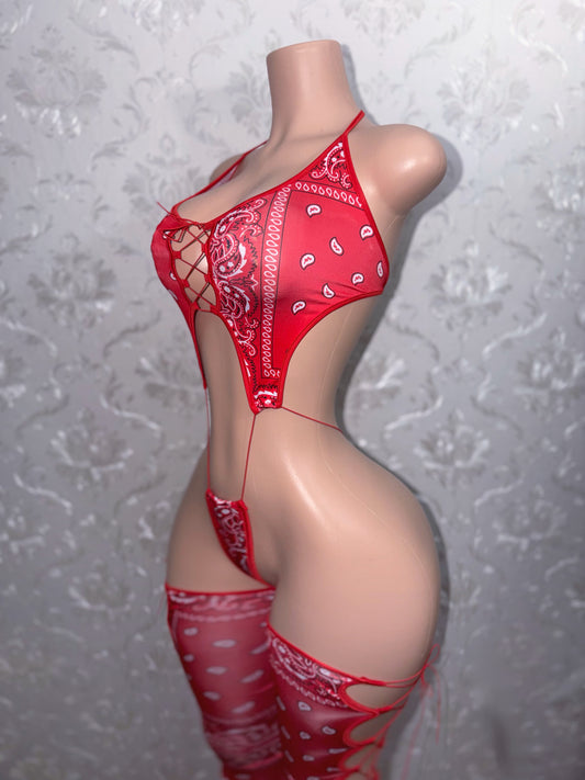 The Don Diva Bandana Slingshot and Leg Covers