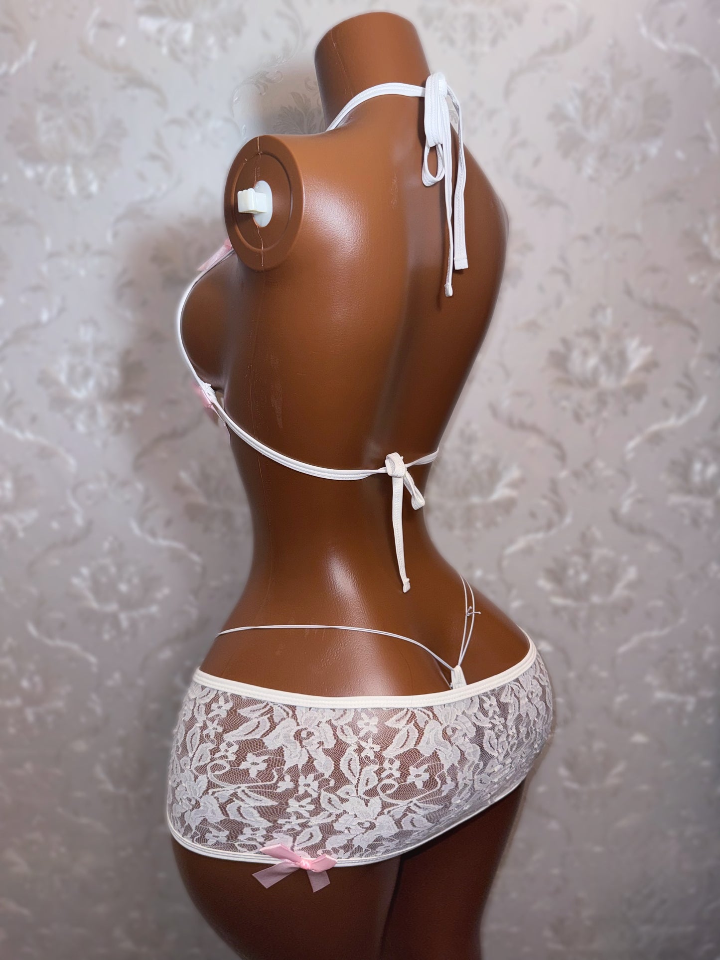 Lychee White Lace 3 Piece Skirt Set Fits XS-M