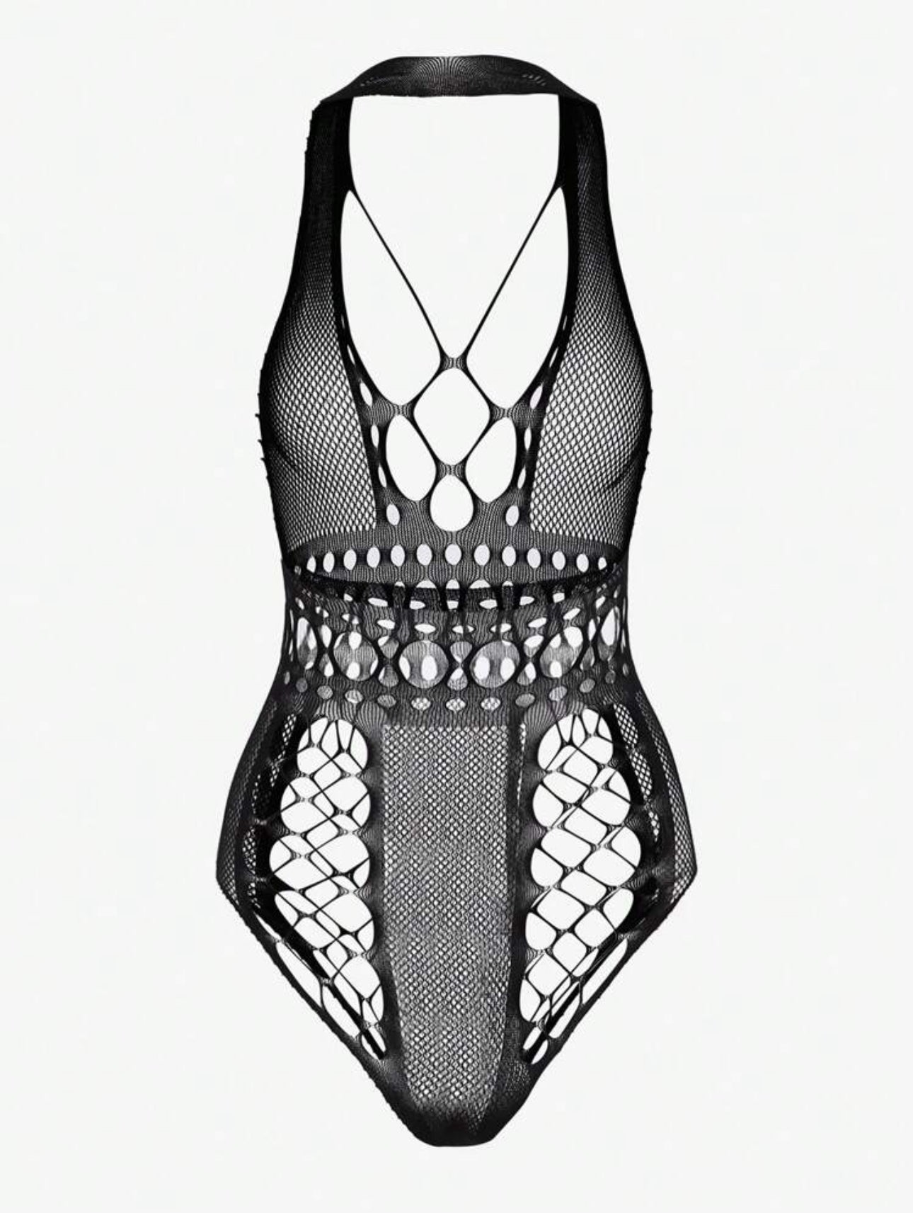 Draya — One Piece Bodysuit Fishnet Teddy Fits All Sizes