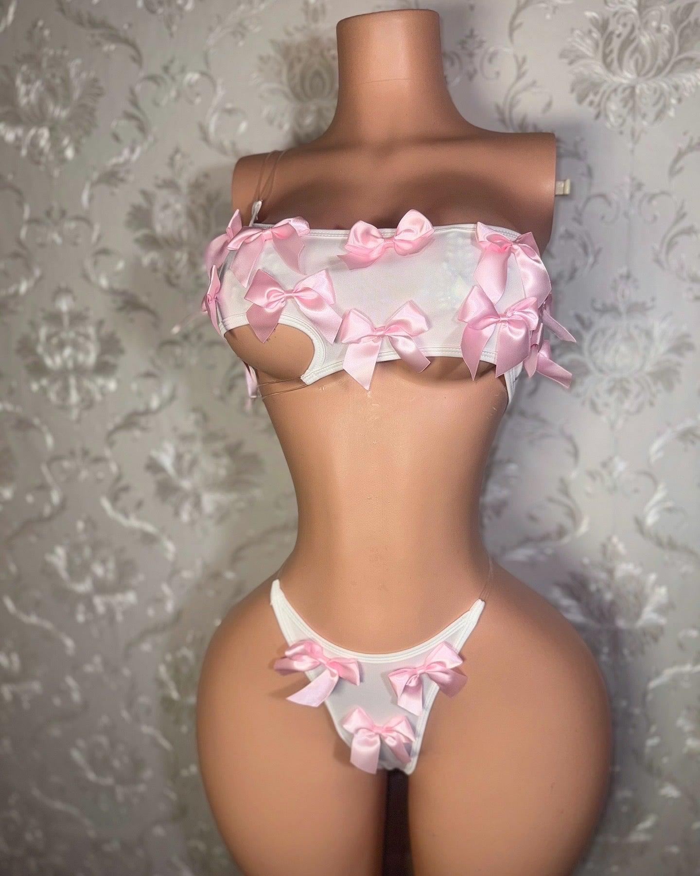 Mylk Asymmetrical 2 Piece Set with Bows