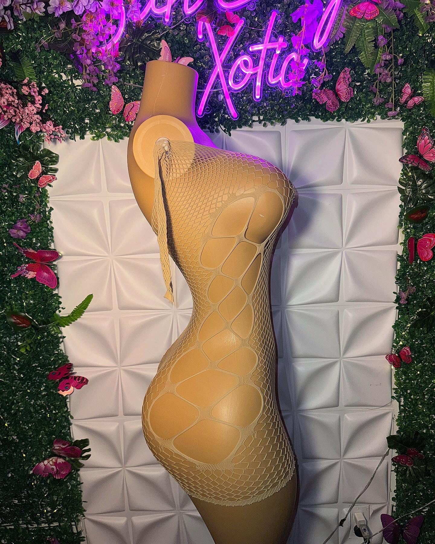Teyana Fishnet Dress Or Romper Fits XS-L