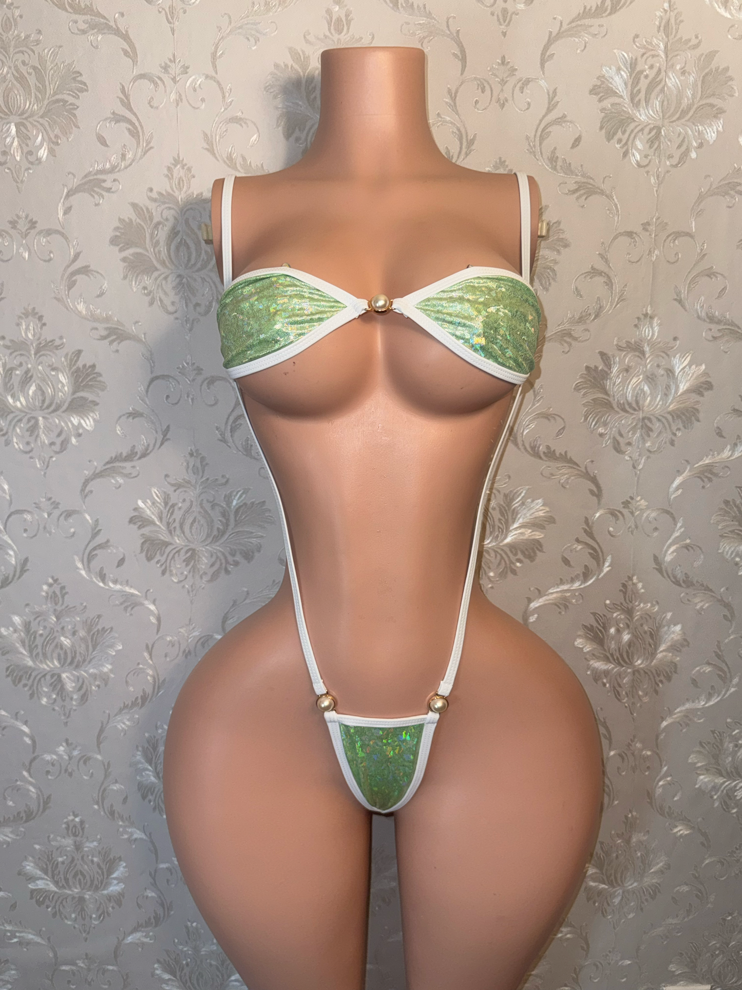 Yailin x SD Xotic Swim Slingshot Bandeau Bikini