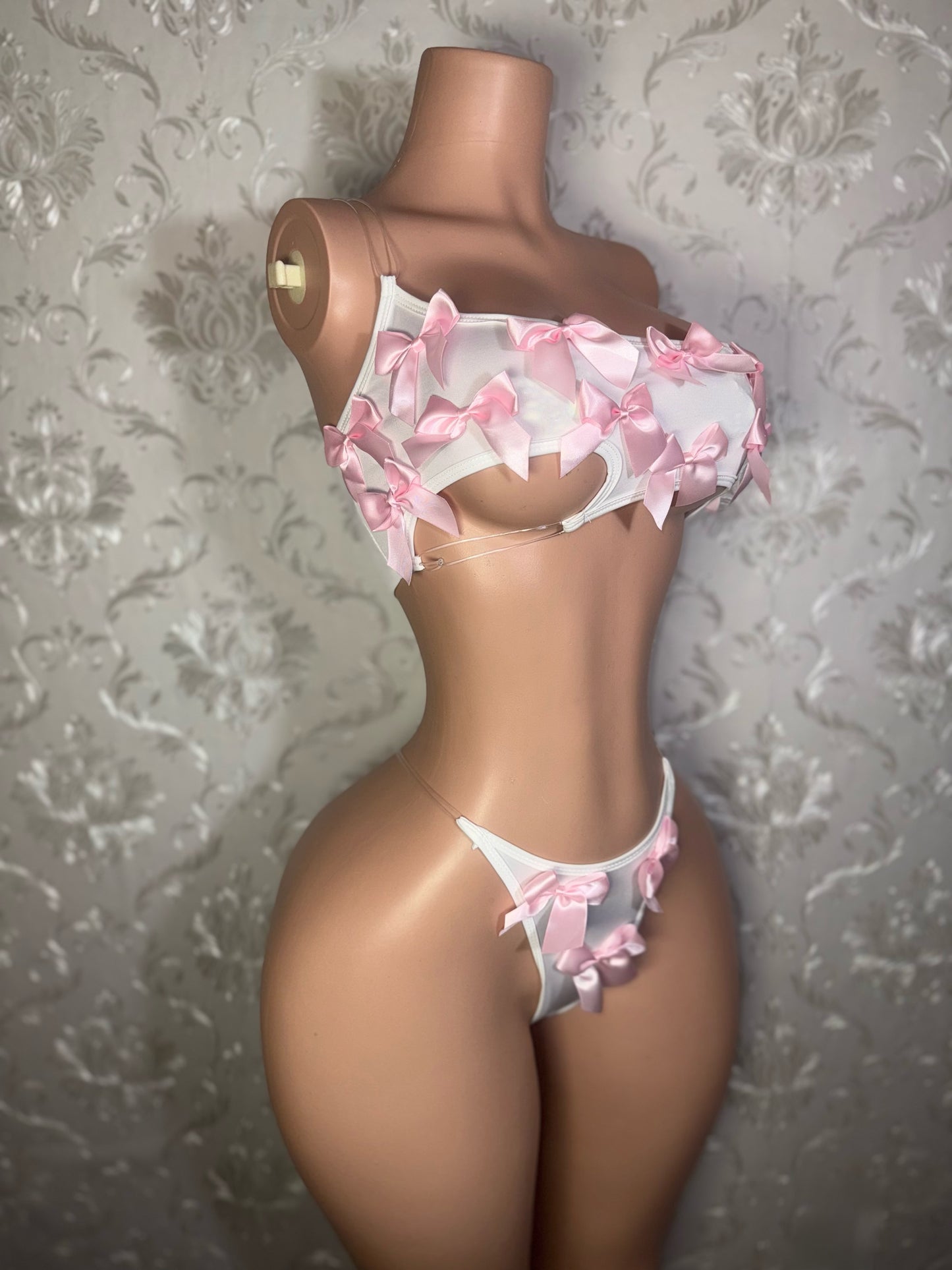 Mylk Asymmetrical 2 Piece Set with Bows