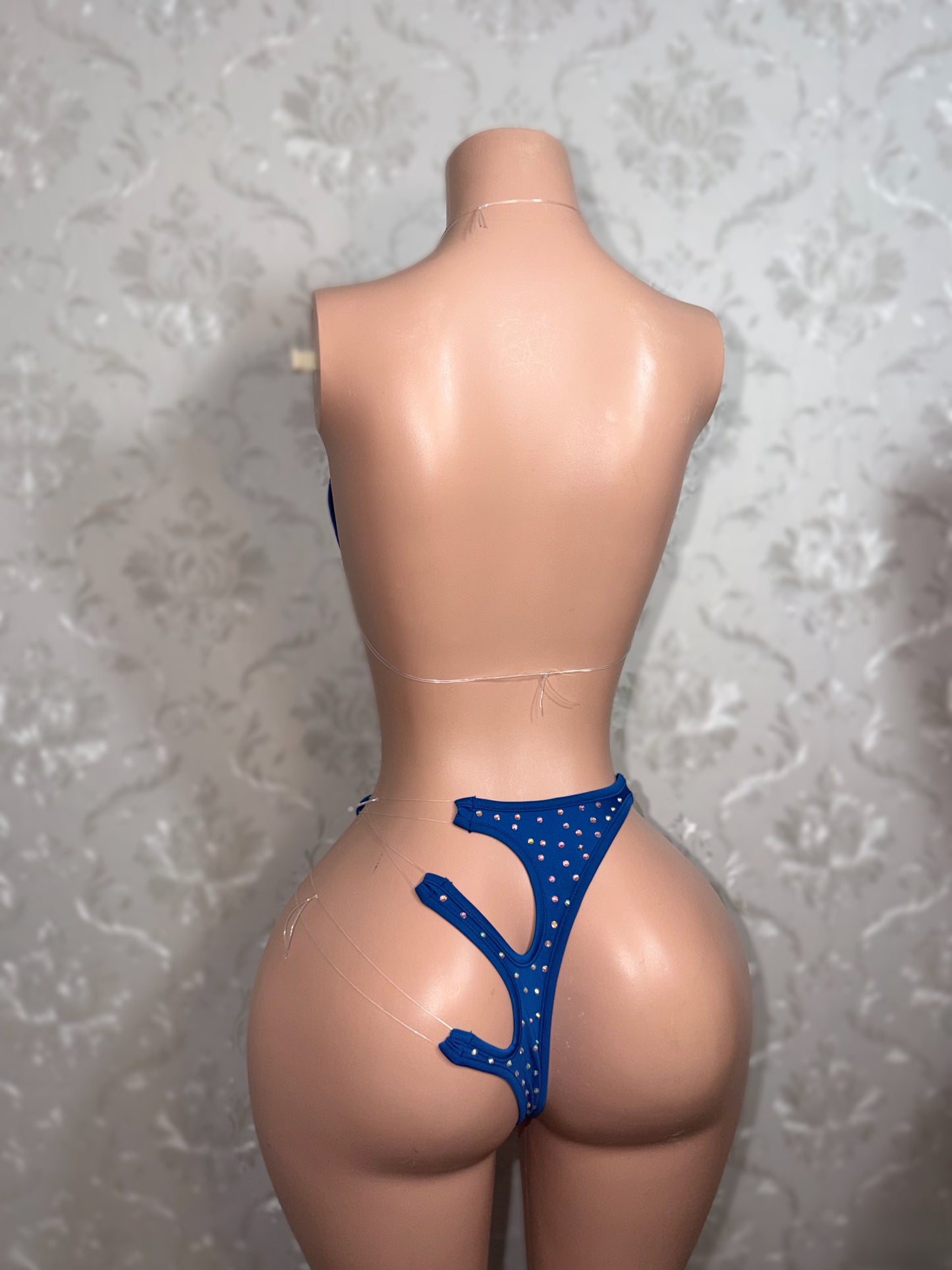 Mamacita Asymmetrical Rhinestone 2 Piece