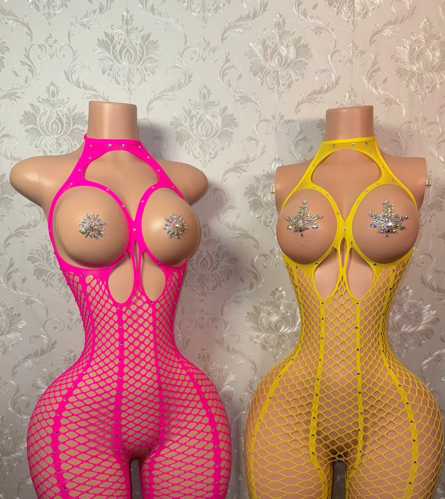 Nadia Cutout Boob Fishnet Fits XS-L