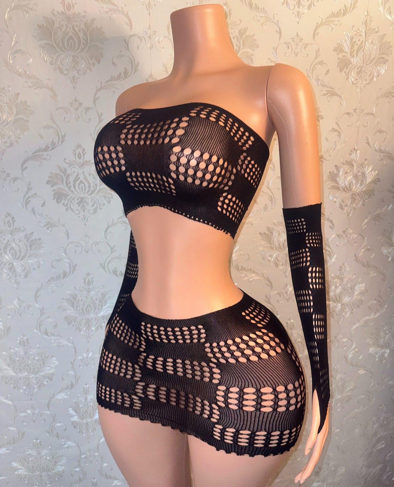 Passenger Princess Checkered Bandeau Skirt Set Fits XS-L