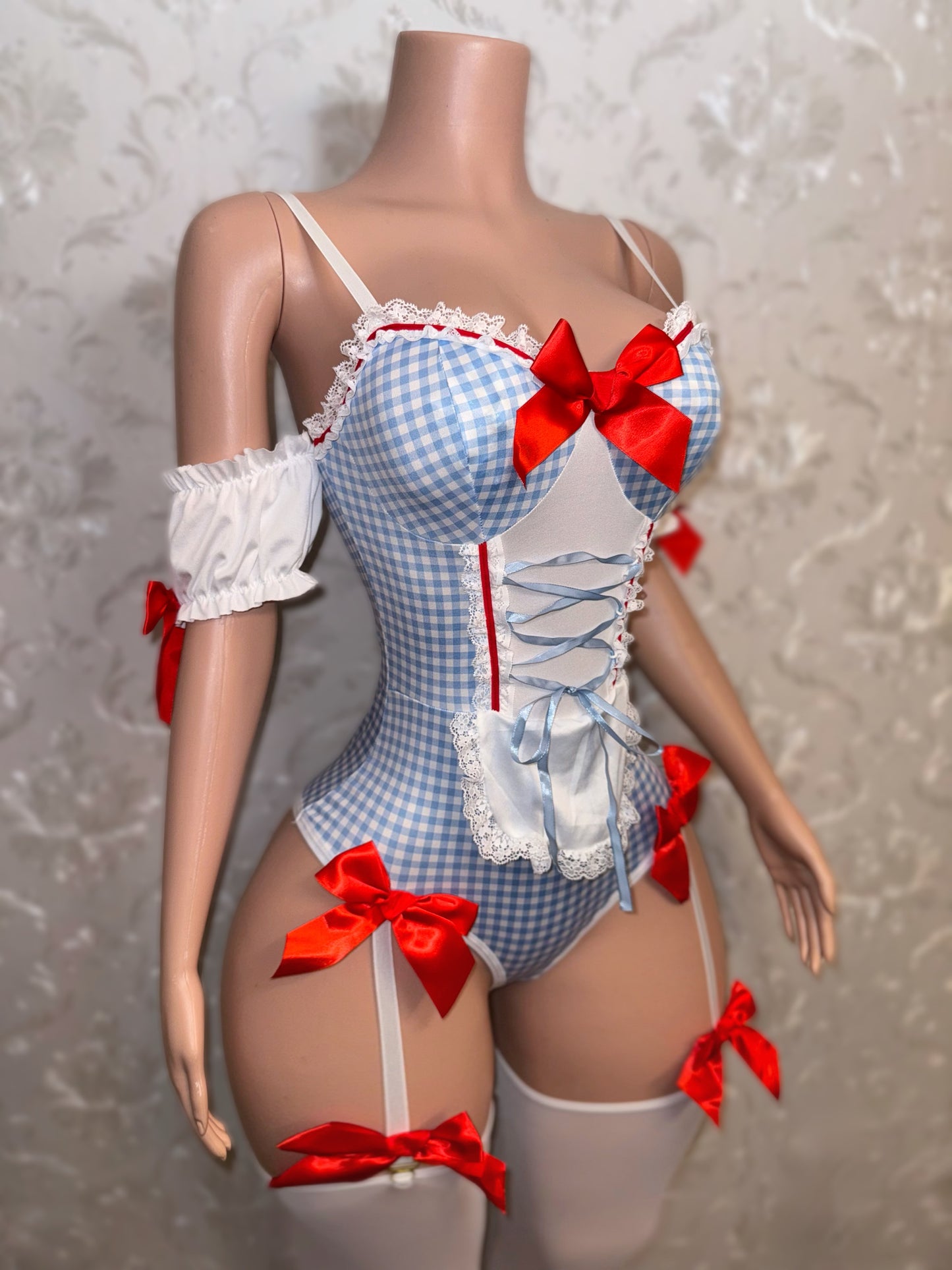 Dorothy Costume 4 Piece Set Includes Headband